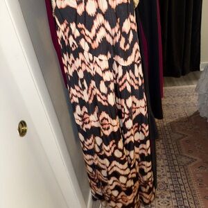 Ulla Johnson Black and Pink Geometric Skirt small